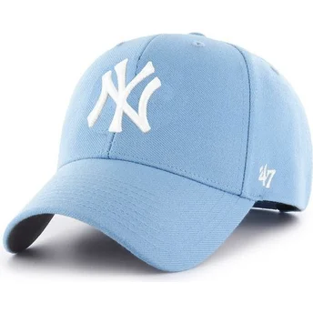 Καπέλο καμπυλωτό γαλάζιο snapback New York Yankees MLB MVP από 47 Brand