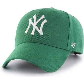 Grüne gebogene Snapback-Kappe New York Yankees MLB MVP von 47 Brand