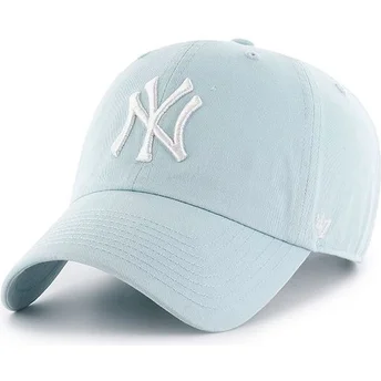 Casquette courbée bleue claire New York Yankees MLB Clean Up 47 Brand