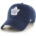 47-brand-curved-brim-toronto-maple-leafs-nhl-clean-up-cap-marineblau