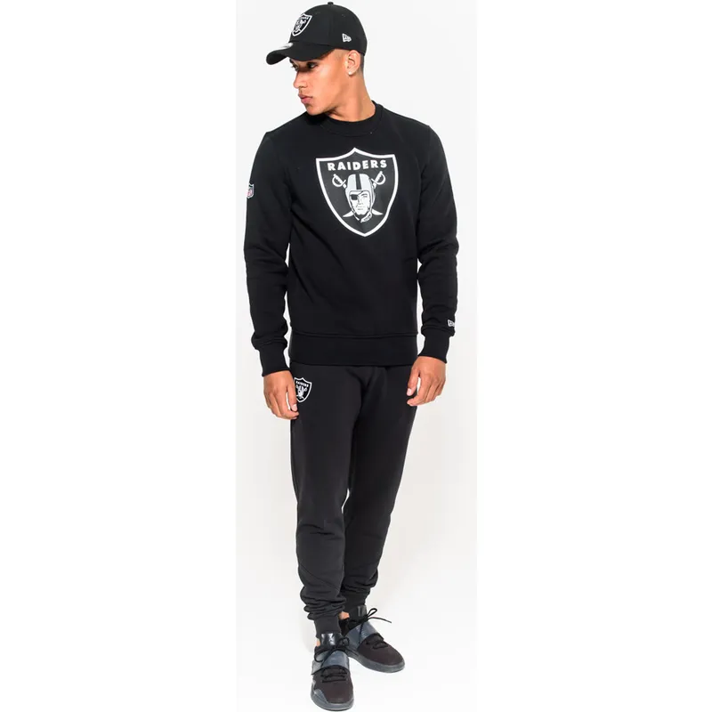 sudadera-negra-crew-neck-de-las-vegas-raiders-nfl-de-new-era