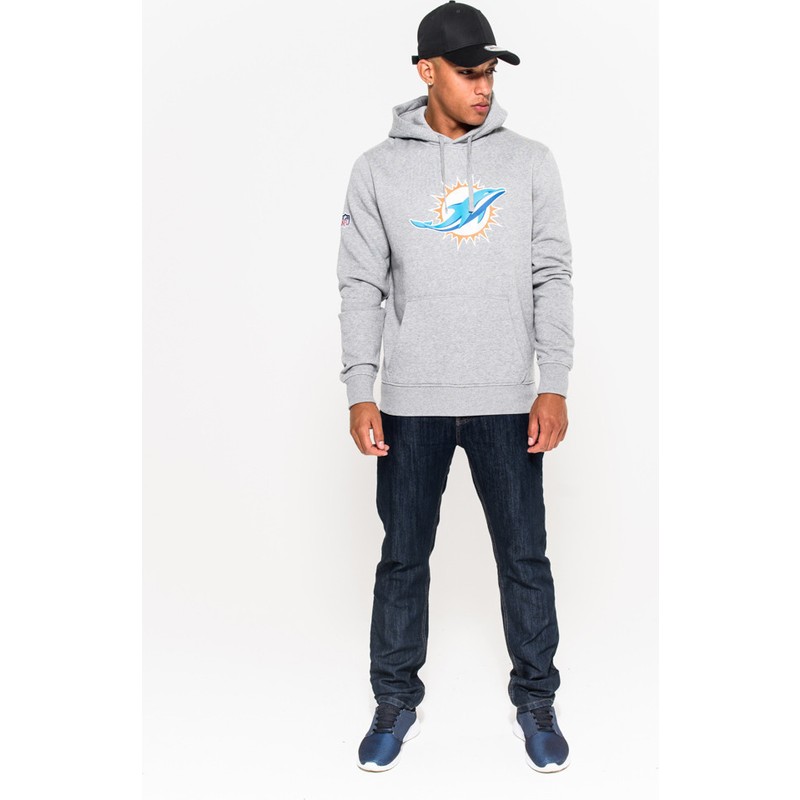 grey miami dolphins hoodie