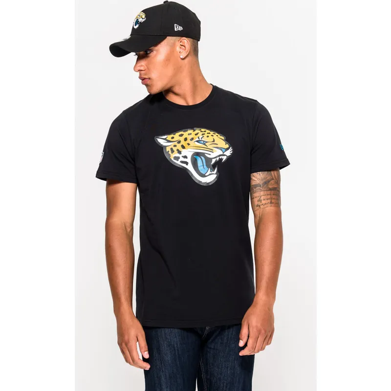 Camiseta de manga corta negra de Jacksonville Jaguars NFL de New