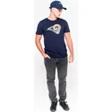 camiseta-de-manga-corta-azul-de-los-angeles-rams-nfl-de-new-era
