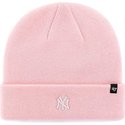 47-brand-new-york-yankees-logo-mlb-centerfield-pink-fold-beanie