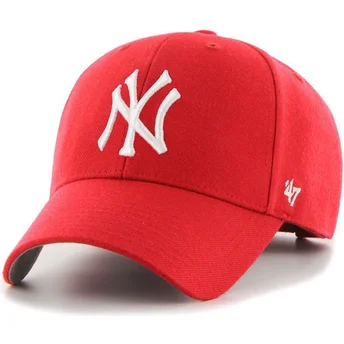 Casquette courbée rouge New York Yankees MLB MVP 47 Brand