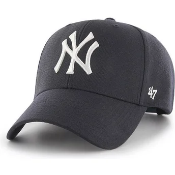 47 Brand Curved Brim New York Yankees MLB MVP Snapback Cap marineblau