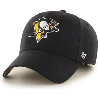 47 Brand Curved Brim Pittsburgh Penguins NHL MVP Cap schwarz