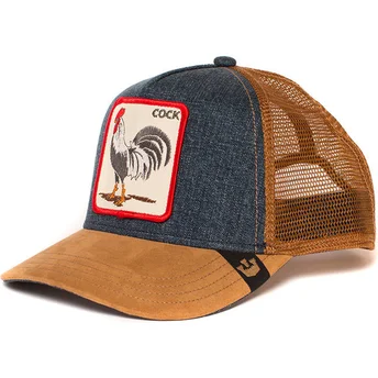 Goorin Bros. Rooster Big Strut Trucker Cap braun und denim