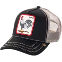 gorra-trucker-negra-gallo-rooster-de-goorin-bros