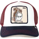 gorra-trucker-blanca-y-roja-ardilla-bonkers-de-goorin-bros