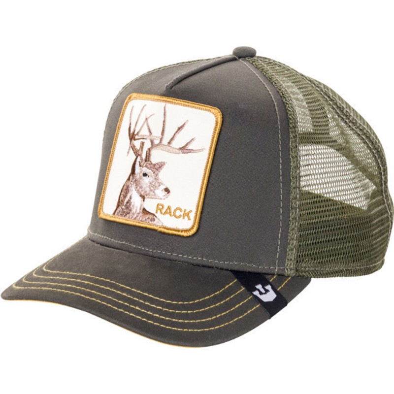 Deer Rack Green Trucker Hat: Caphunters 