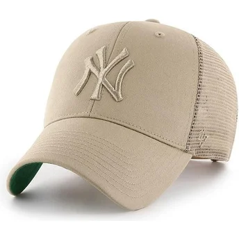 47 Brand Beiges Logo New York Yankees MLB MVP Branson beige Trucker Cap