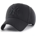 47-brand-curved-brim-schwarzes-logo-new-york-yankees-mlb-mvp-snapback-cap-schwarz