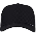 casquette-trucker-noire-damier-tie-check-djinns