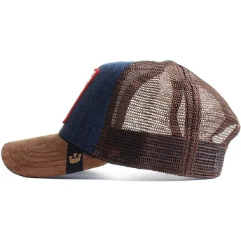 Goorin Bros. Big Strut brun och denim tupp truckerkeps.