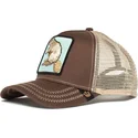 casquette-trucker-marron-castor-beaver-goorin-bros