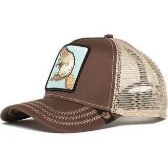 casquette-trucker-marron-castor-beaver-goorin-bros