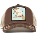 casquette-trucker-marron-castor-beaver-goorin-bros