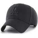 47-brand-curved-brim-schwarzes-logo-los-angeles-dodgers-mlb-mvp-snapback-cap-schwarz