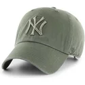 casquette-courbee-verte-claire-avec-logo-vert-new-york-yankees-mlb-clean-up-47-brand