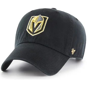 Καπέλο με καμπύλο γείσο σε μαύρο χρώμα Vegas Golden Knights NHL Clean Up από την 47 Brand