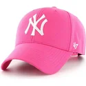 gorra-curva-rosa-magenta-snapback-de-new-york-yankees-mlb-mvp-de-47-brand