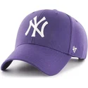 47-brand-curved-brim-new-york-yankees-mlb-mvp-snapback-cap-violett