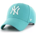 casquette-courbee-verte-turquoise-snapback-new-york-yankees-mlb-mvp-47-brand