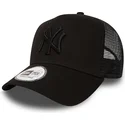 new-era-schwarzes-logo-new-york-yankees-mlb-clean-a-frame-trucker-cap-schwarz