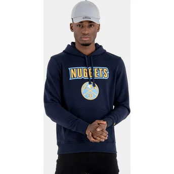 New Era Denver Nuggets NBA Pullover Hoodie Kapuzenpullover Sweatshirt marineblau