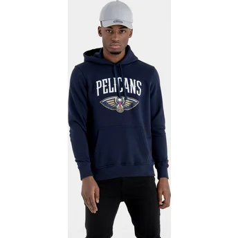 Μπλε σκούρο φούτερ με κουκούλα Pullover Hoody των New Orleans Pelicans NBA από τη New Era