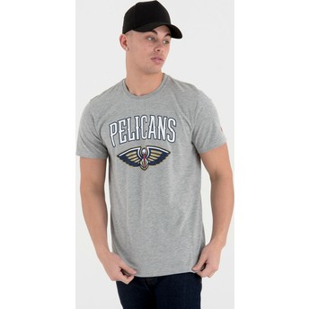 New Era New Orleans Pelicans NBA Grey T-Shirt