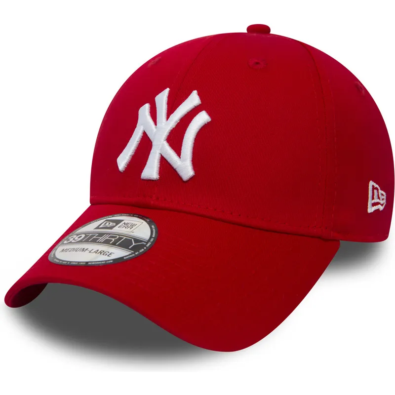 new-era-mlb-new-york-yankees-39thirty-classic-rote-gebogene-kappe