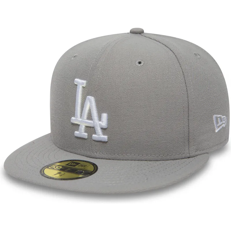 帽子 Standard California New Era 59FIFTY New Era Flat Brim 59FIFTY Essential Los Angeles Dodgers MLB Grey