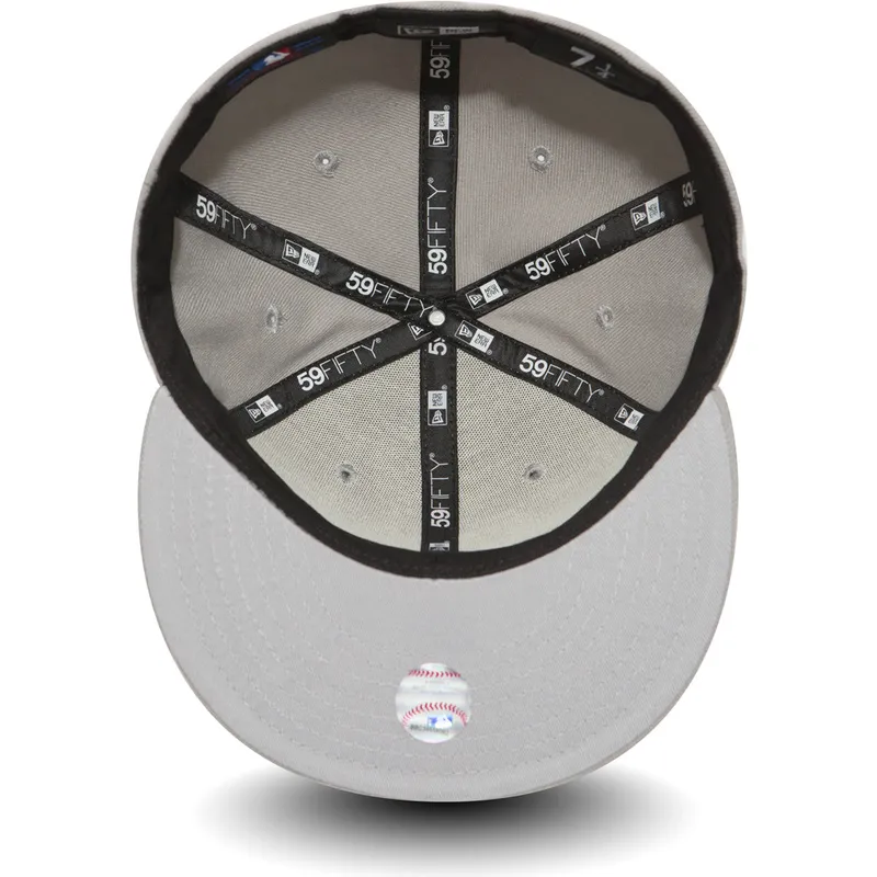 graue-eng-anliegende-59fifty-essential-flat-cap-der-los-angeles-dodgers-mlb-von-new-era