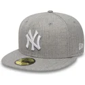 new-era-flat-brim-59fifty-essential-new-york-yankees-mlb-fitted-cap-grau