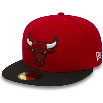 Κόκκινο εφαρμοστό καπέλο 59FIFTY Essential των Chicago Bulls NBA από τη New Era
