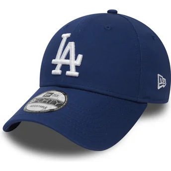 blaue-verstellbare-curved-cap-9forty-essential-der-los-angeles-dodgers-mlb-von-new-era