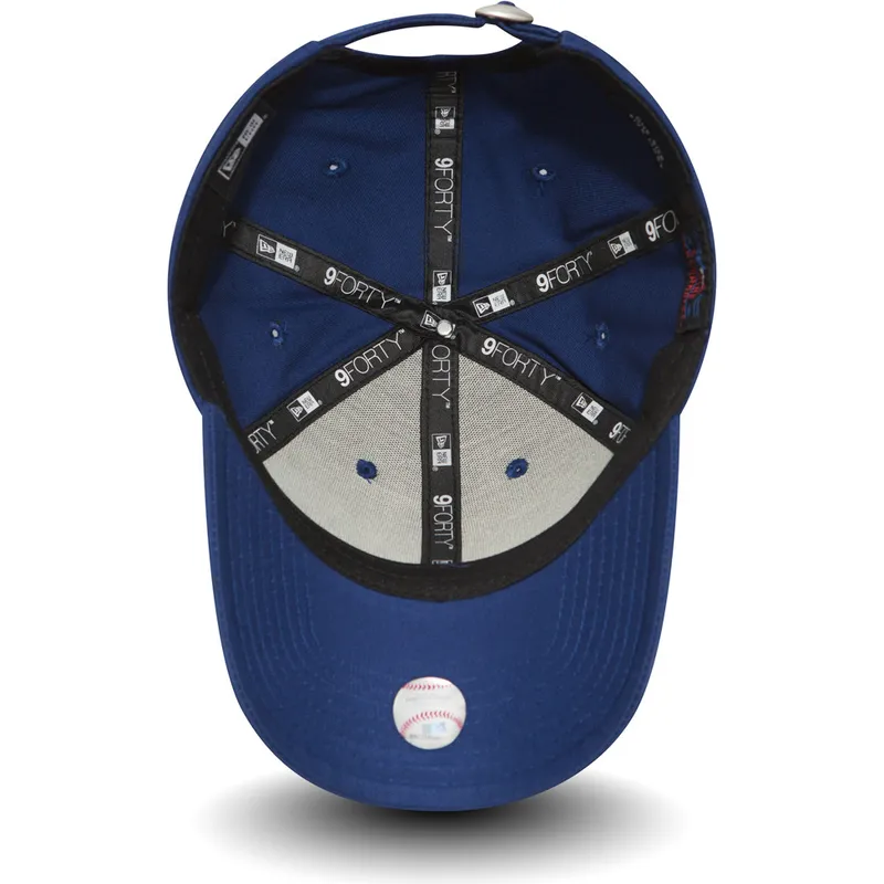 blaue-verstellbare-curved-cap-9forty-essential-der-los-angeles-dodgers-mlb-von-new-era
