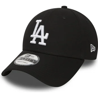 gorra-curva-negra-ajustable-9forty-essential-de-los-angeles-dodgers-mlb-de-new-era