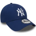 gorra-curva-azul-ajustable-9forty-essential-de-new-york-yankees-mlb-de-new-era