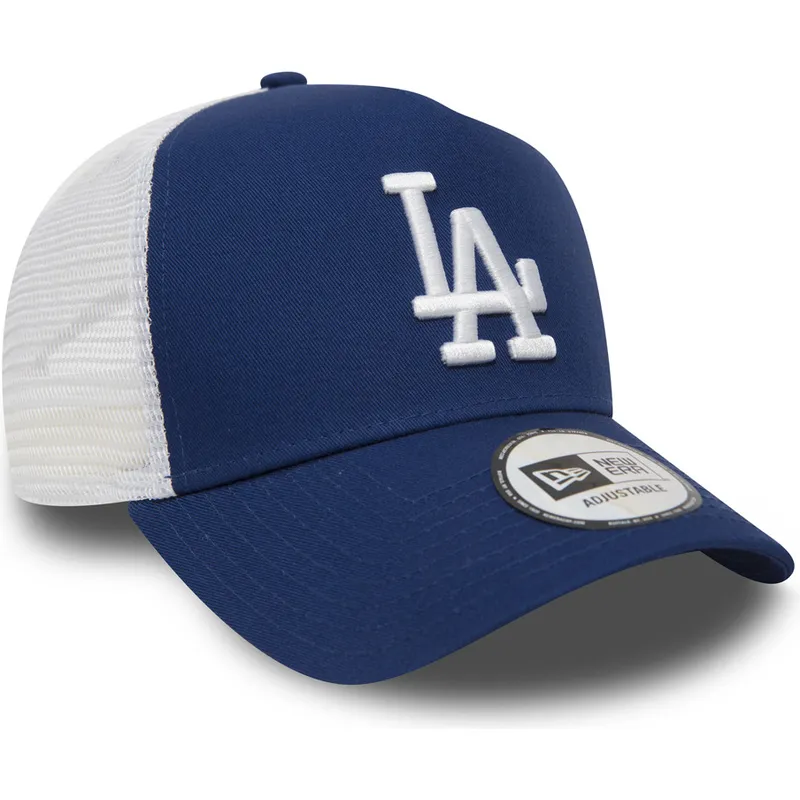 trucker-cap-blau-clean-a-frame-von-los-angeles-dodgers-mlb-von-new-era