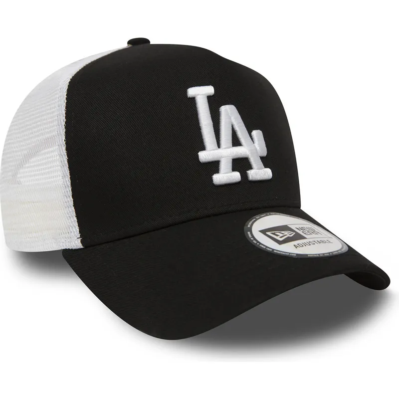 svart-trucker-keps-clean-a-frame-fran-los-angeles-dodgers-mlb-av-new-era