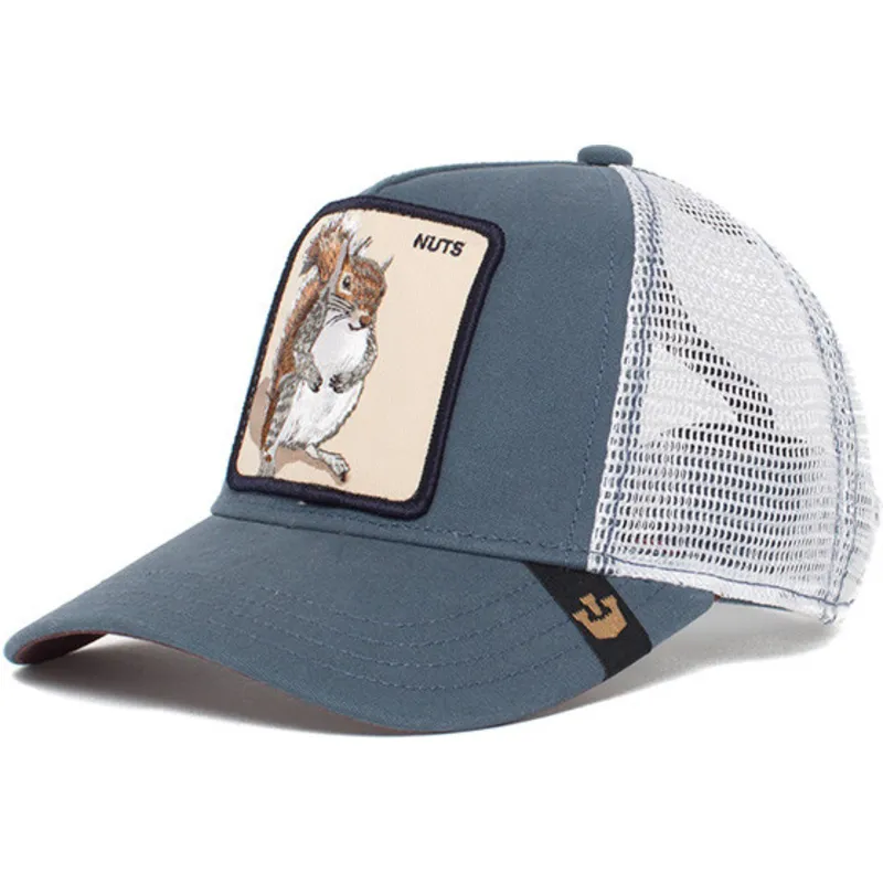 gorra-trucker-azul-para-nino-ardilla-silly-kids-de-goorin-bros