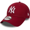 new-era-curved-brim-9forty-essential-new-york-yankees-mlb-cardinal-adjustable-cap-rot