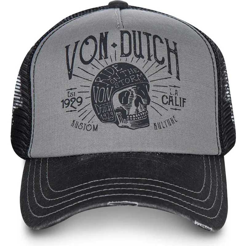 graue-und-schwarze-verstellbare-curved-cap-crew1-von-von-dutch