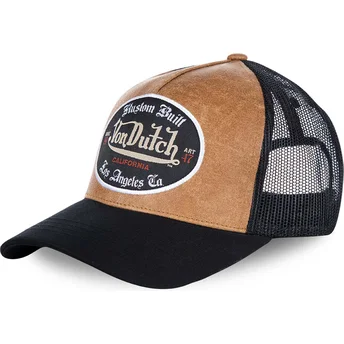 Καπέλο φορτηγατζή καφέ και μαύρο GRL της Von Dutch