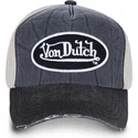 von-dutch-curved-brim-jack7-adjustable-cap-marineblau-und-weiss