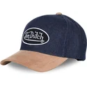 casquette-courbee-bleue-marine-et-marron-ajustable-shane-von-dutch